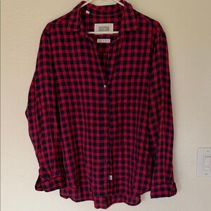 Grayson the hero  Red and Navy Plaid Shirt size 5 xl